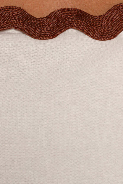 Mollymook Top - White Tan