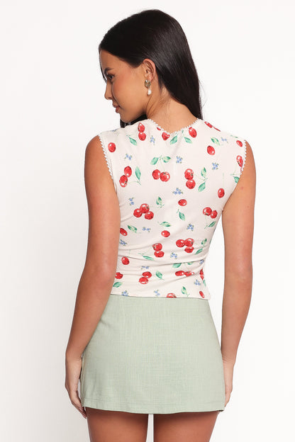 Morgan Top - Starlight Cherry