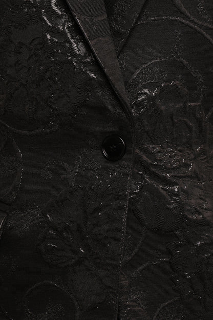 Mossie Jacquard Blazer - Black