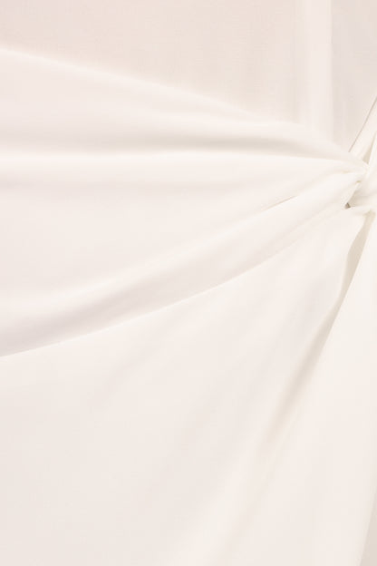 Nadea Faux Wrap Maxi Dress - White