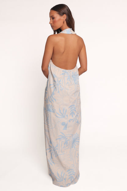 Naida Maxi Dress - Blue Soleil