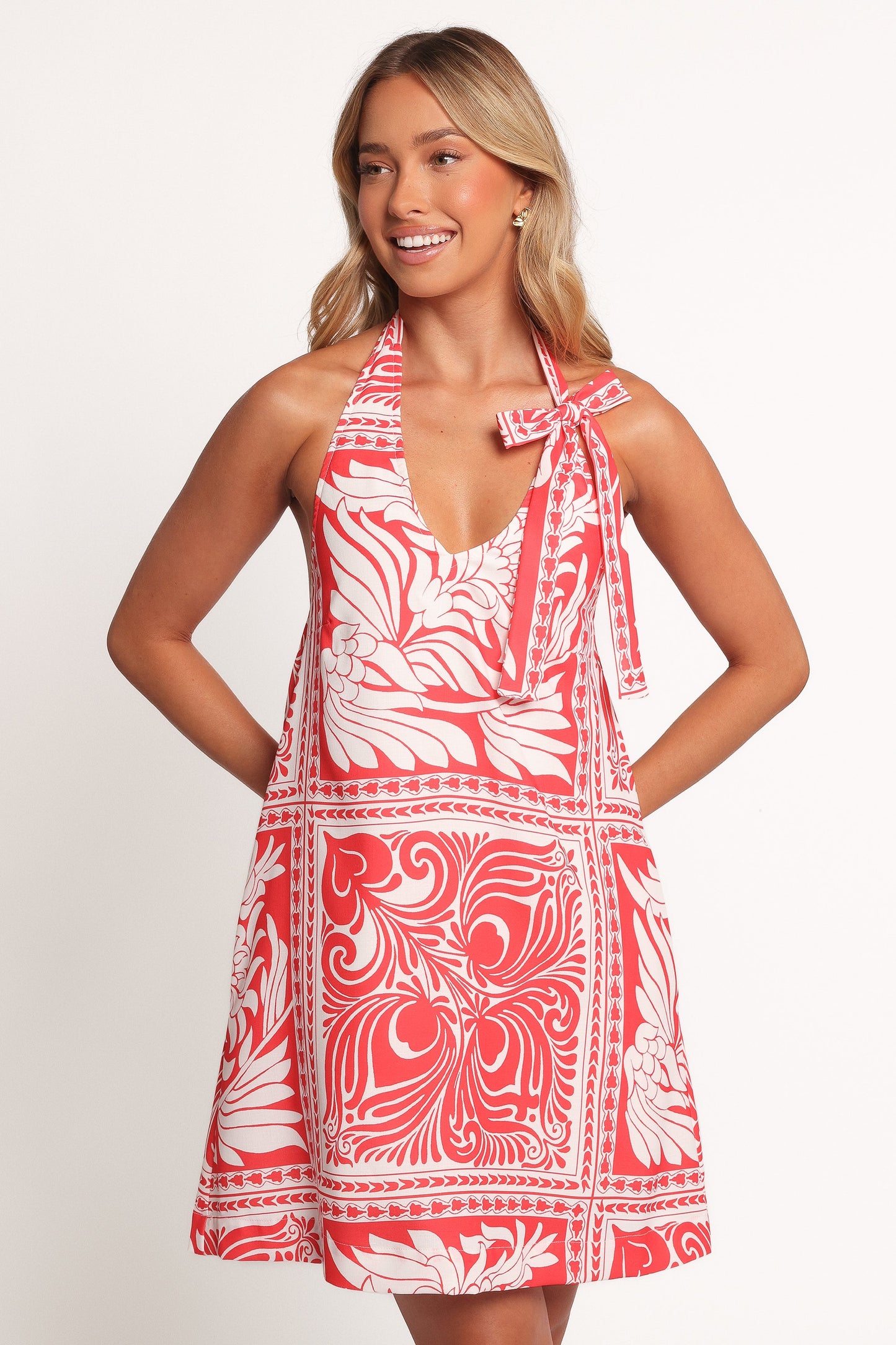 Nicoletta Mini Dress - Red