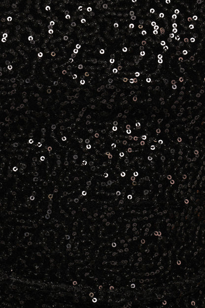 Nissa Sequin Top - Black