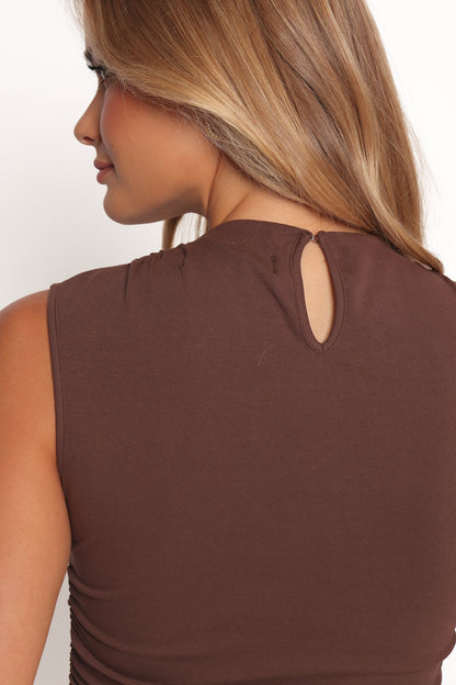 Nissa Top - Chocolate Brown