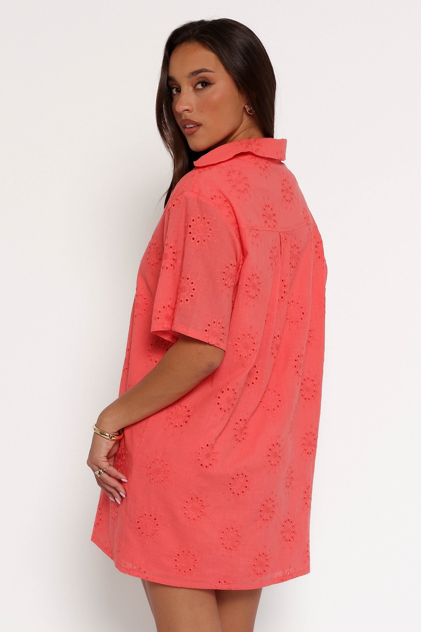 Norah Mini Dress - Coral