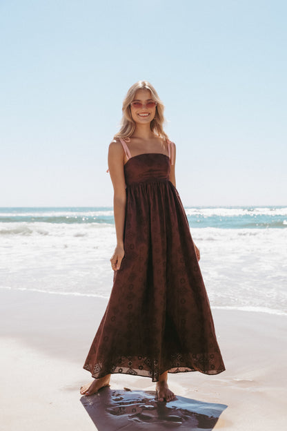 Odessa Maxi Dress - Brown