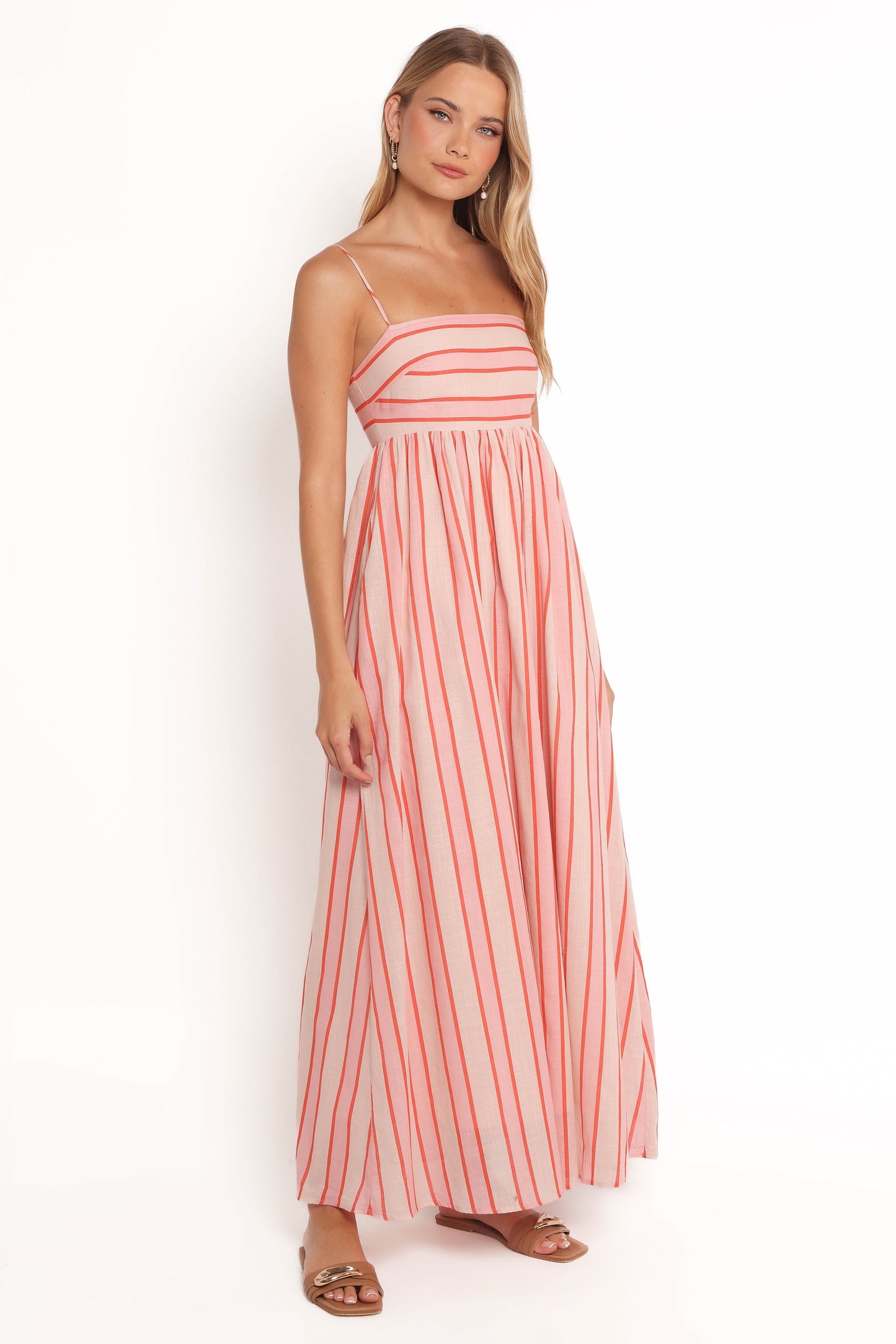 Odessa Maxi Dress - Pink Stripe