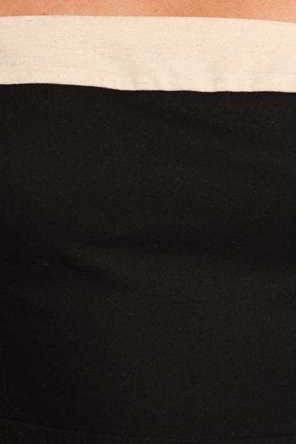 Olinda Mini Dress - Black/Cream