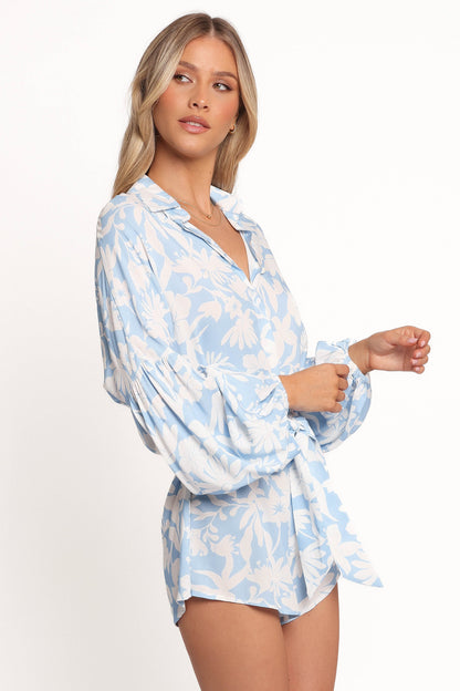 Pali Romper - Blue Floral