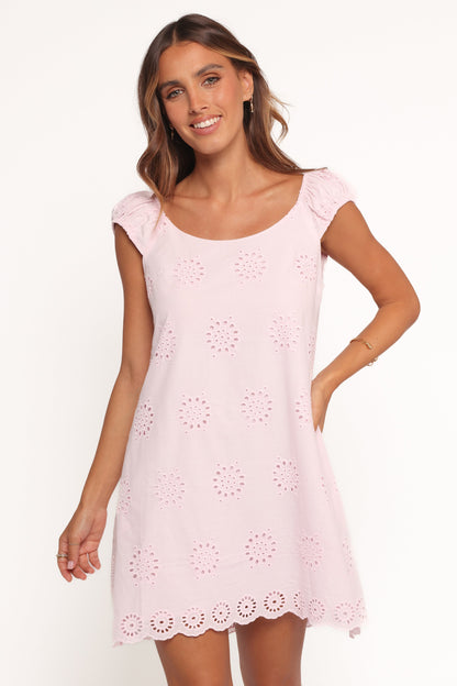 Pammy Mini Dress - Pale Pink