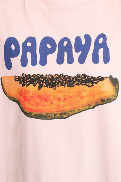 Papaya Graphic Tee - Pale Pink
