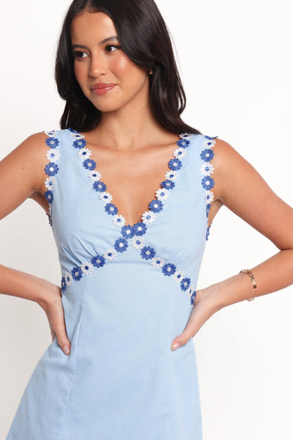 Peri Mini Dress - Blue