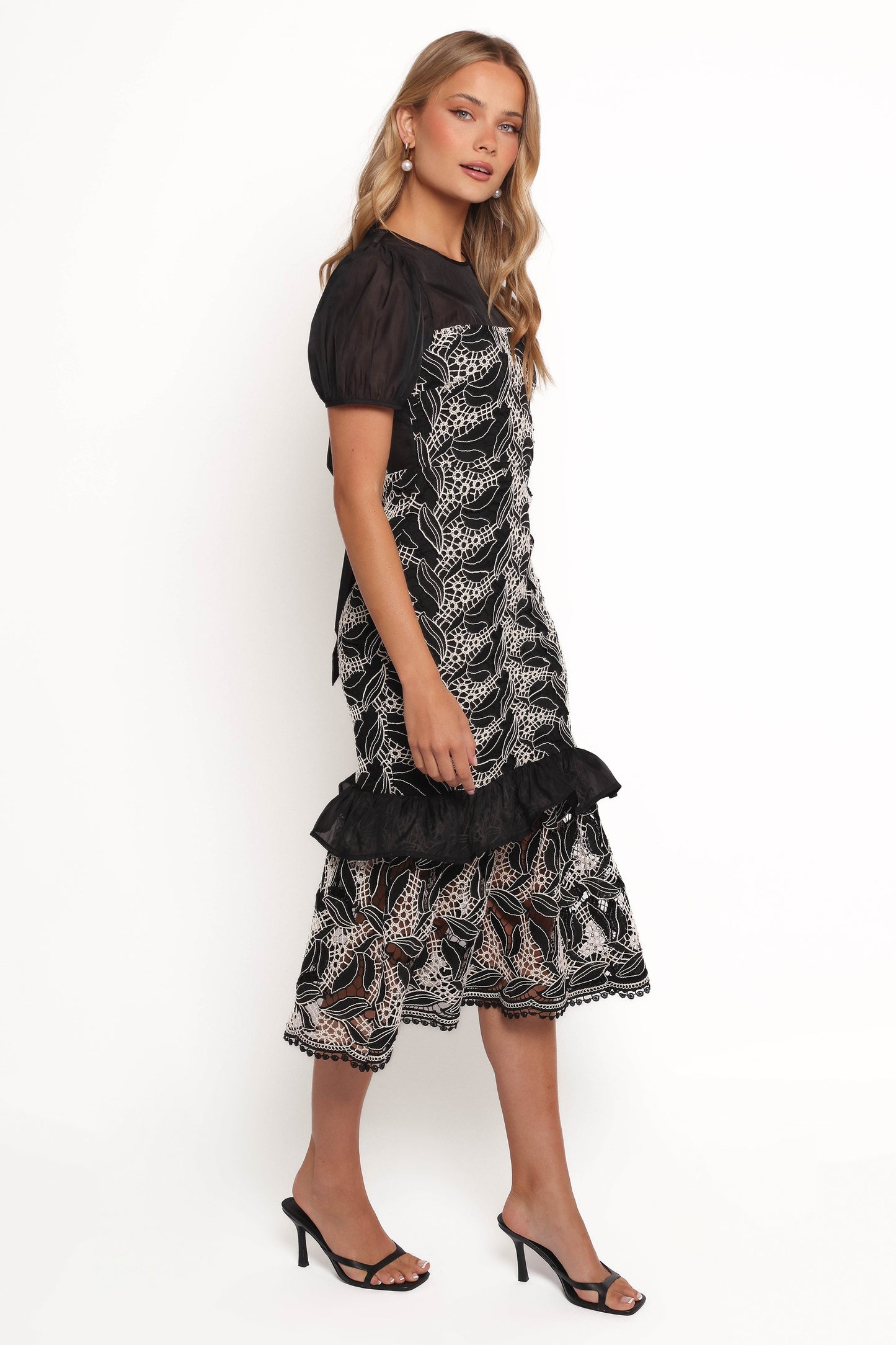 Peyton Midi Dress - Black