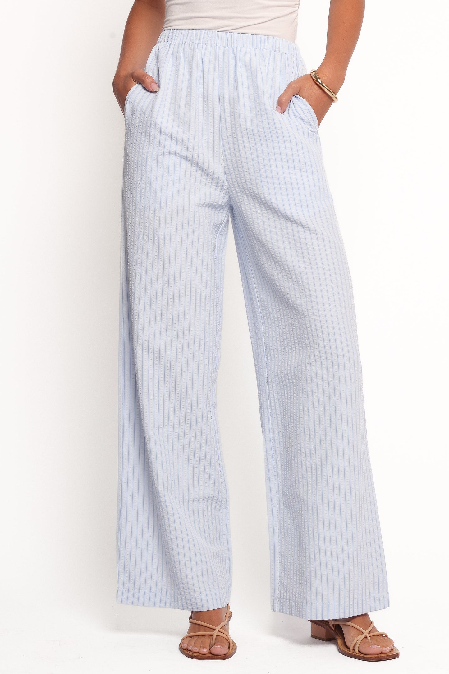 Peyton Striped Pant - Blue