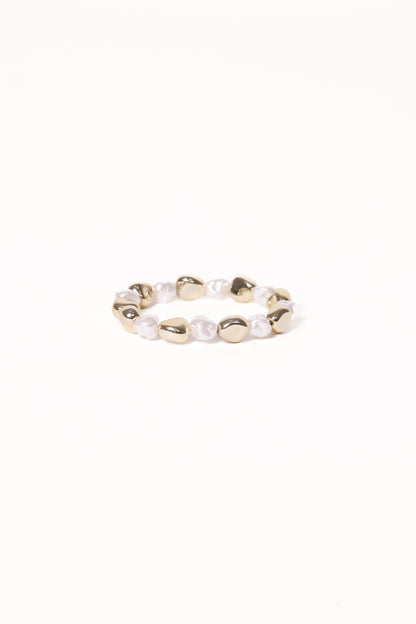 Phoenix Bracelet - Gold/Pearl