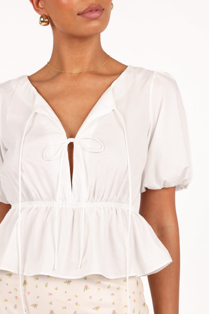 Pippi Top - Cloud White
