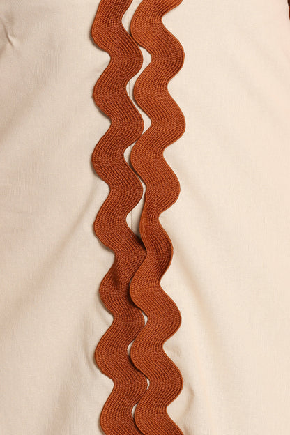 Quinley Maxi Dress - Brown/Cream