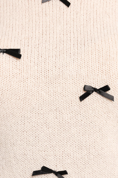 Rachel Knit Top - Cream Black