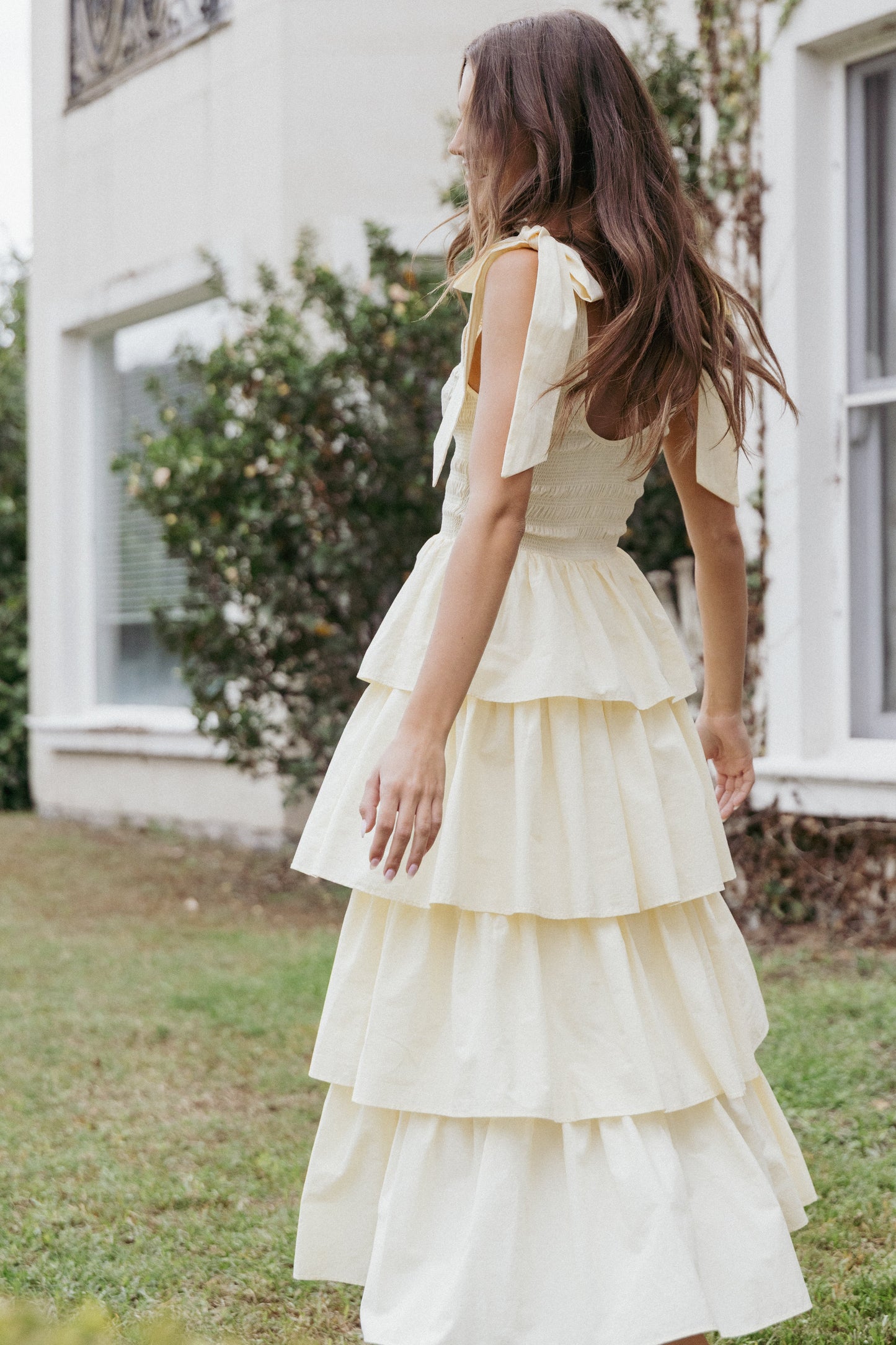 Raphael Tiered Maxi Dress - Yellow