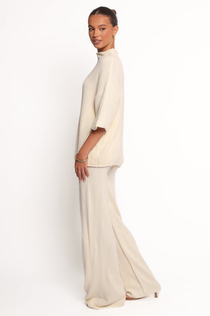 Remii Knit Pant Set - Ivory