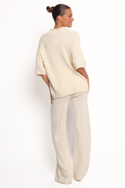 Remii Knit Pant Set - Ivory