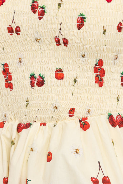 Remira Midi Skirt - Yellow Cherry