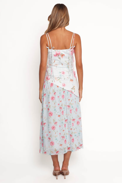 Renata Maxi Dress - Blue Floral