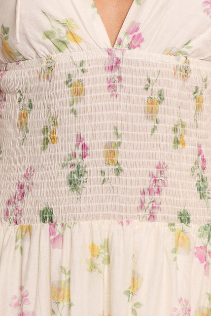 Reverie Maxi Dress - Purple Ditsy Floral