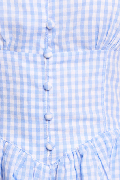 Rhea Corset Romper - Blue