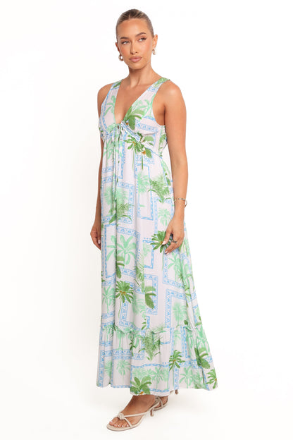 Rhiannon Maxi Dress - Green Multi