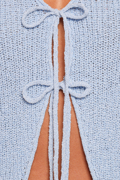Kendall Knit Top - Light Blue
