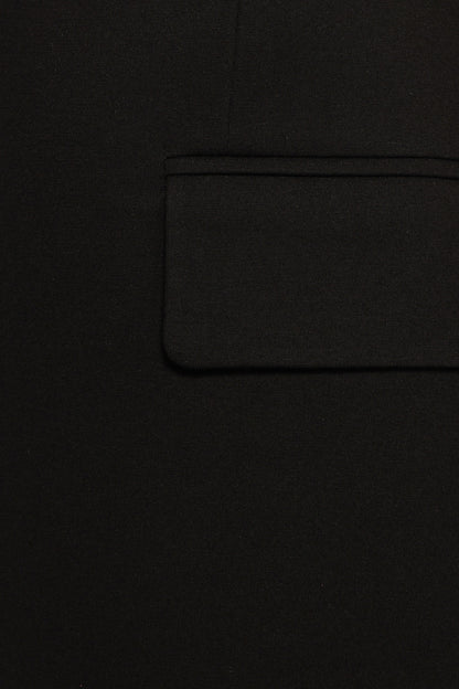 Ronny Open Front Knit Blazer - Black