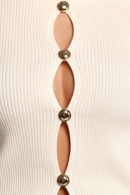 Rosienna Knit Top - Cream