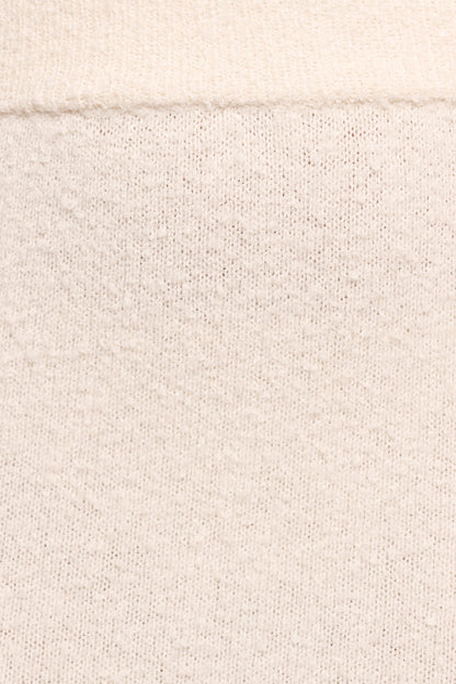Rowee Boucle Knit Midi Skirt - White