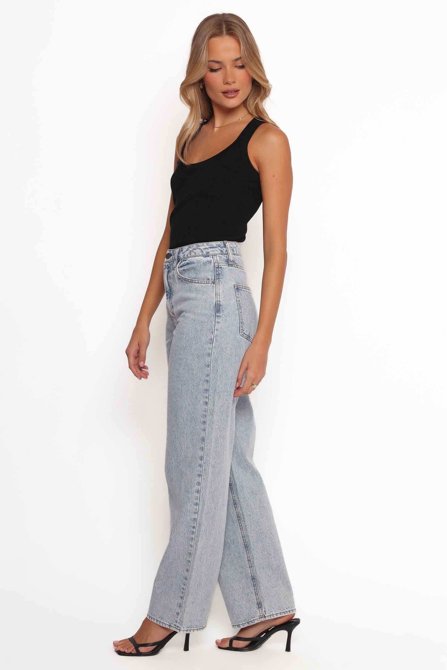 Rumi High Rise Wide Leg Jeans - Lucid