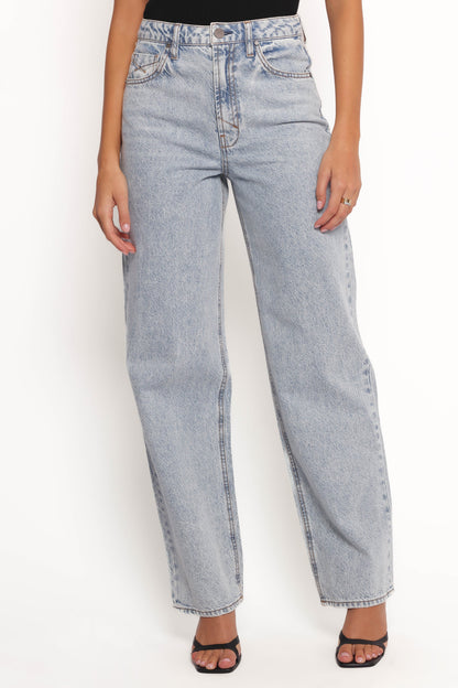 Rumi High Rise Wide Leg Jeans - Lucid
