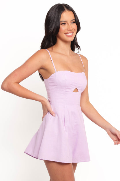 Rycee Scalloped Romper - Lilac