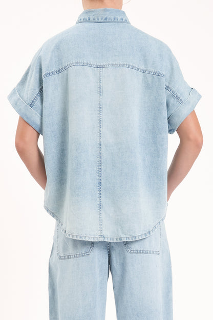 Shore Button Front Shirt - Wild Card