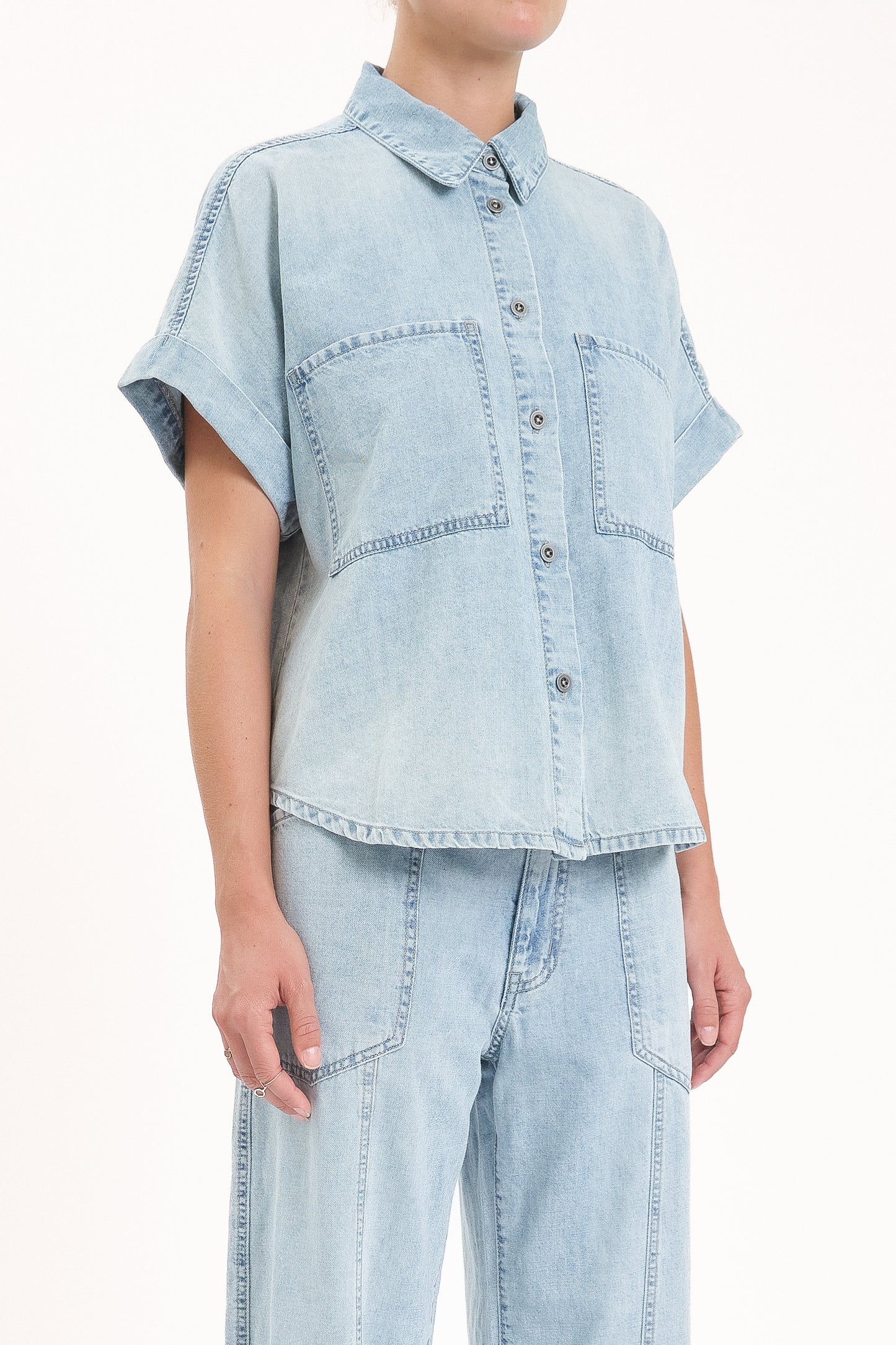 Shore Button Front Shirt - Wild Card