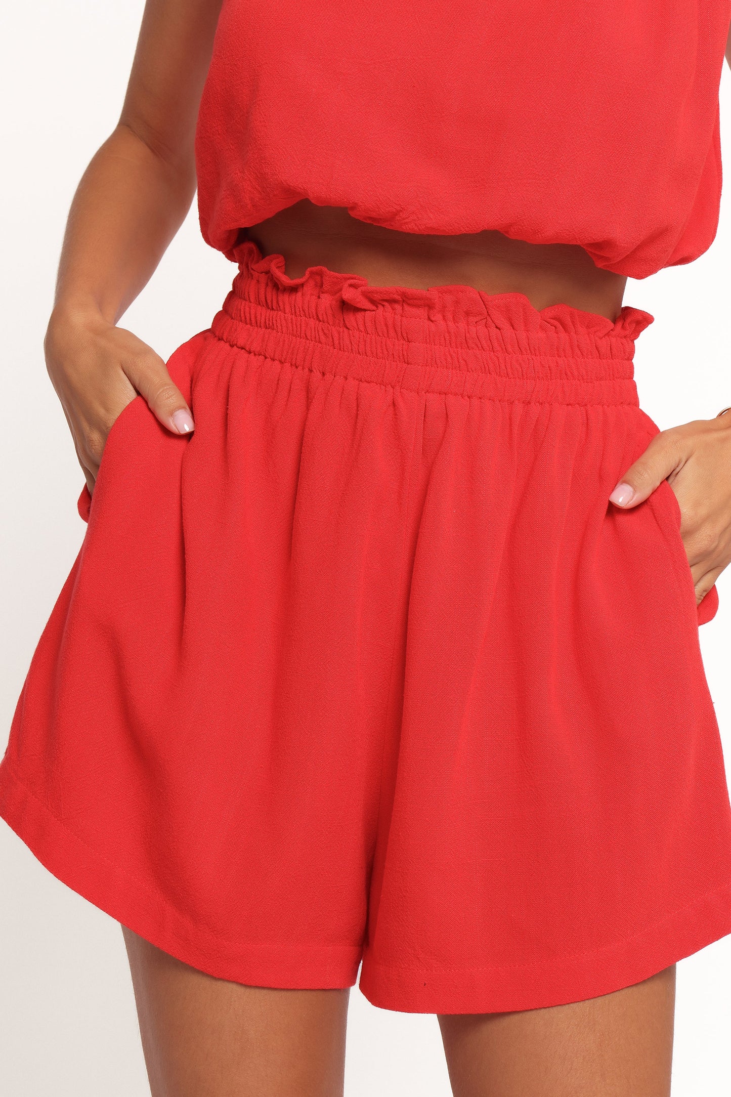 Sally Top & Short Set - Red