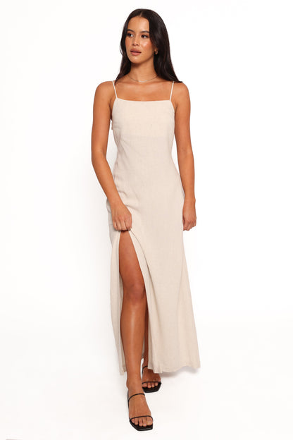 Sawyer Midi Slip Dress - Oatmeal