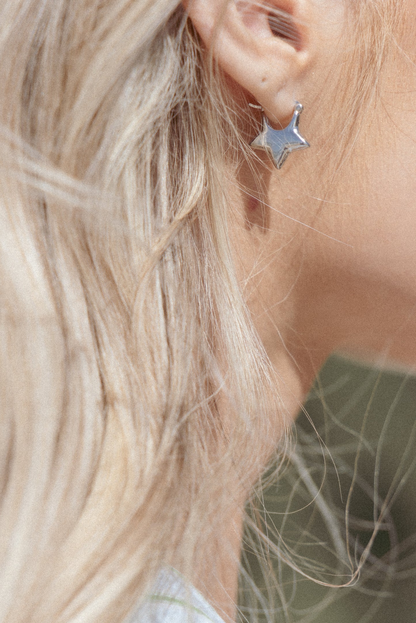 Scarlet Star Earrings - Silver