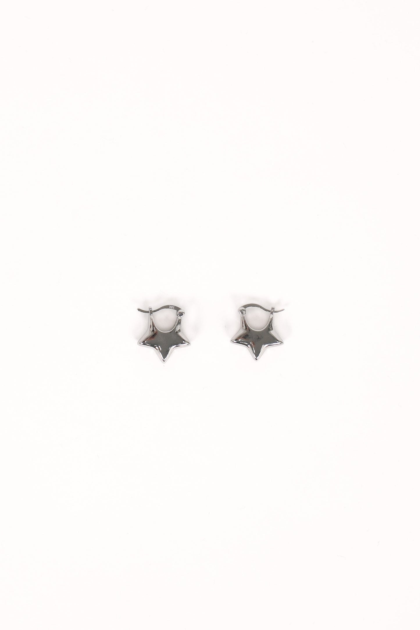 Scarlet Star Earrings - Silver
