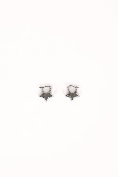 Scarlet Star Earrings - Silver