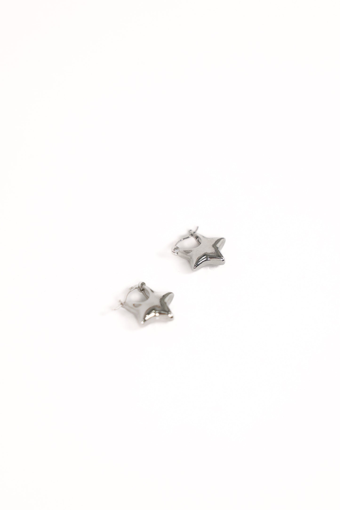 Scarlet Star Earrings - Silver