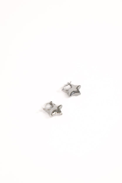 Scarlet Star Earrings - Silver