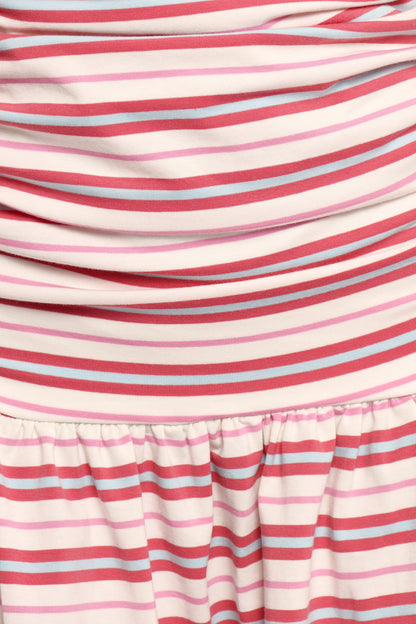Scottie Strapless Mini Dress - Stripe