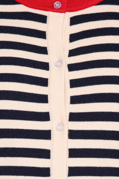Scout Stripe Cardigan - Blue Stripe
