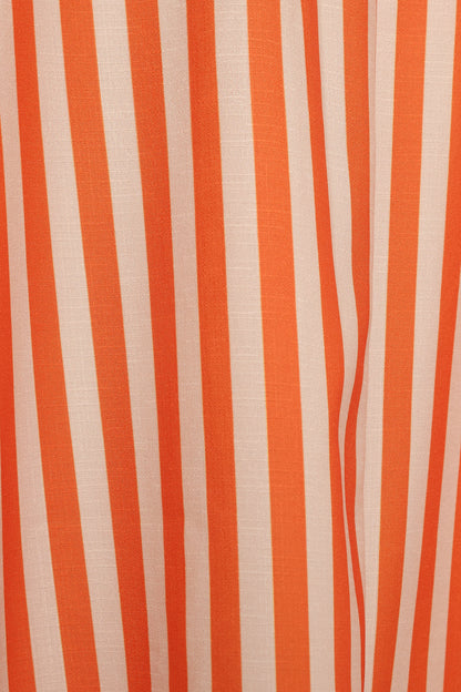 Serafina Two Piece Set - Orange Beige Stripe