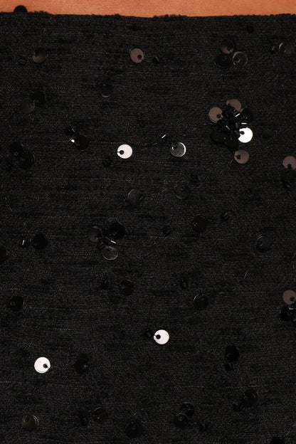 Shavvy Mini Skirt Set - Black